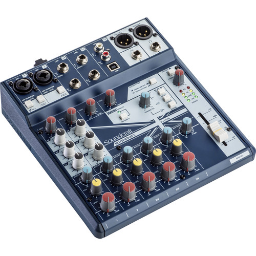 Soundcraft Notepad-8FX Small-Format Analog Mixing Console with USB I/O and Lexicon Effects