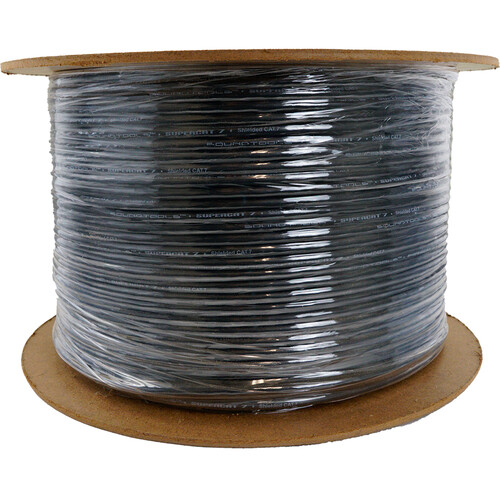 SoundTools SuperCAT 7 Shielded Cat 7 Bulk Ethernet Cable (Black 1000')