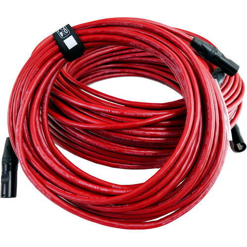 SoundTools SuperCAT XM Shielded Cat 6a EtherCON Cable (Red 328.1')