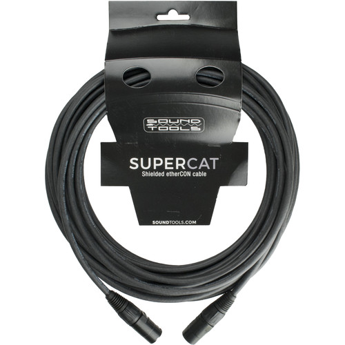 SoundTools SuperCAT Shielded CAT5e EtherCON Cable (Black 200')