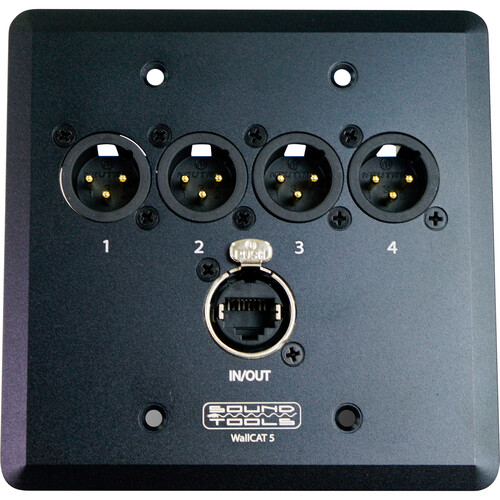 SoundTools WallCat 5 XLR Audio Over Cat5 (XLR Male Black)