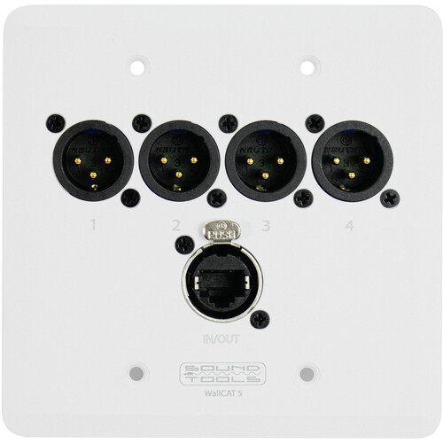 SoundTools WallCat 5 XLR Audio Over Cat5 (XLR Male White)