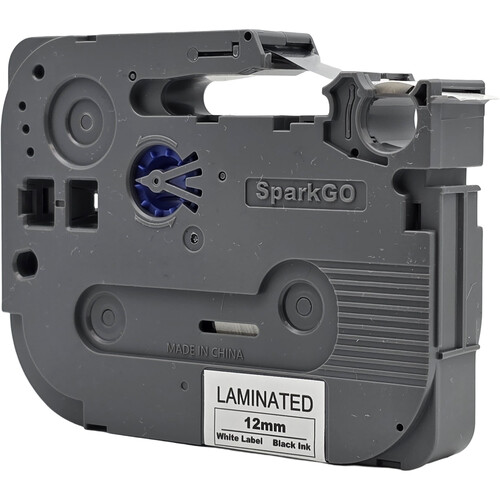SparkGO Tape for SP-H55 Label Maker (Black on White 0.47