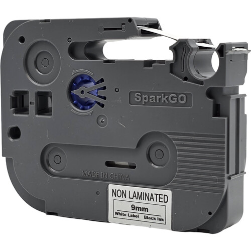 SparkGO Tape for SP-H55 Label Maker (Black on White 0.35