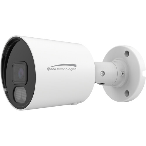 Speco Technologies White Light Intensifier O8SLB1 UHD 4K Outdoor Network Bullet Camera with Night Vision