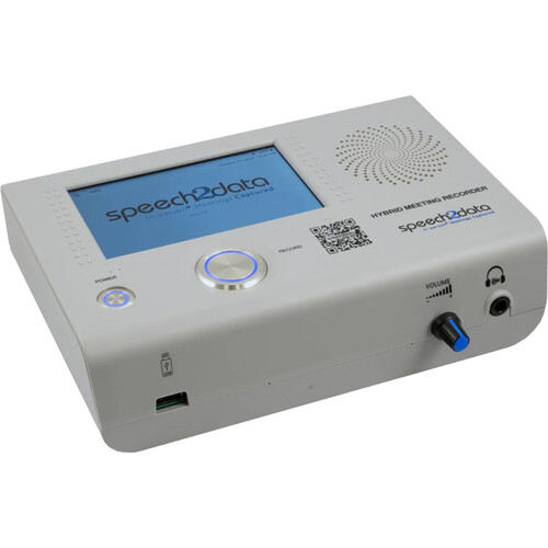 speech2data S2D 800VT Portable 8-Channel Hybrid Courtroom Recorder