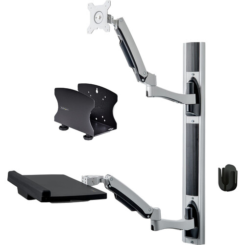 StarTech Wall Mount Workstation for CPU Keyboard & Monitors up to 32