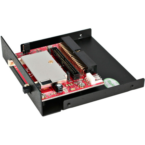 StarTech.com 3.5in Drive Bay IDE to Single CF SSD Adapter Card Reader (35BAYCF2IDE),Black