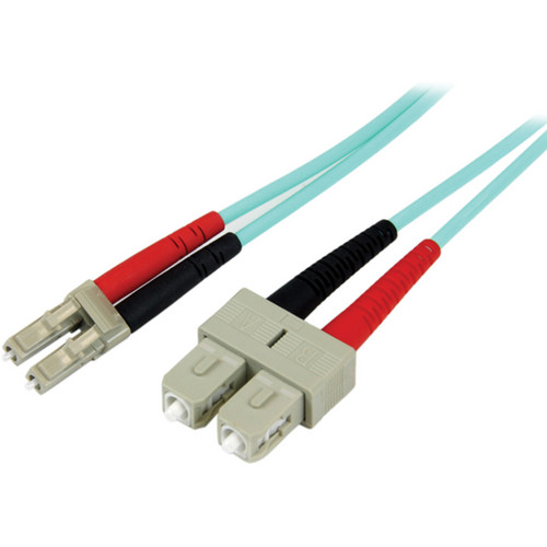 StarTech 3.3' (1m) 10 Gb Multimode 50/125 Duplex LSZH Fiber Patch Cable LC - SC