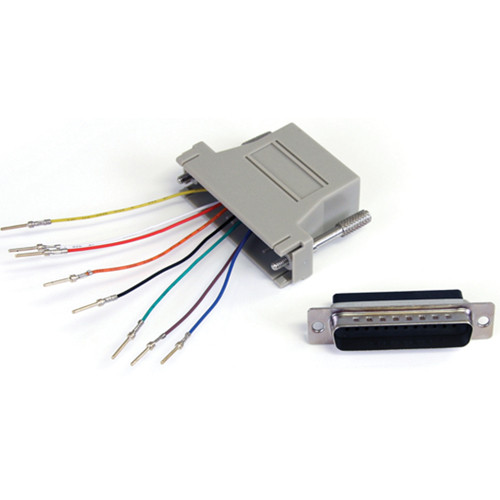 StarTech GC258MF DB25 to RJ-45 Modular Male/Female Adapter (Gray)