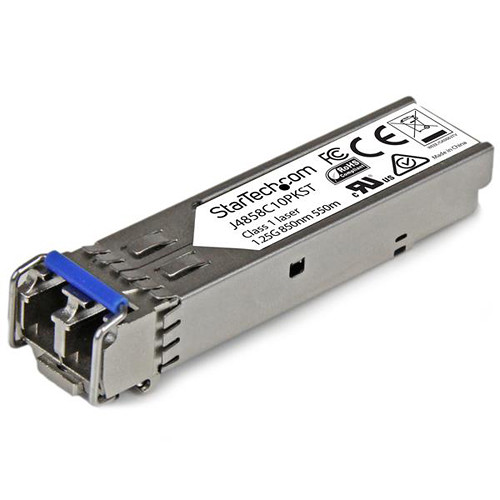 StarTech Gigabit Fiber SFP Transceiver Module - HP J4858C Compatible (Up to 6.2 mi 10-Pack)
