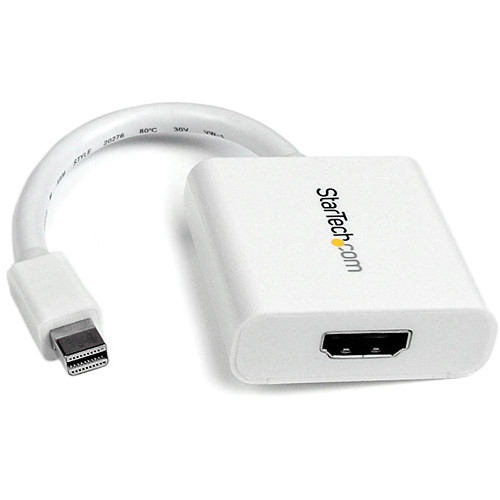 StarTech Mini-DisplayPort to HDMI Video Adapter Converter (White)