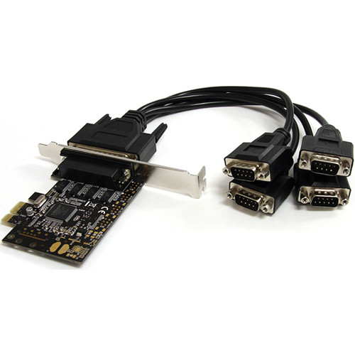 StarTech 4Port RS232 PCIe Serial Card with Breakout PEX4S553B