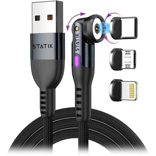 Statik 360 Universal Magnetic Charge Cable (3.3')