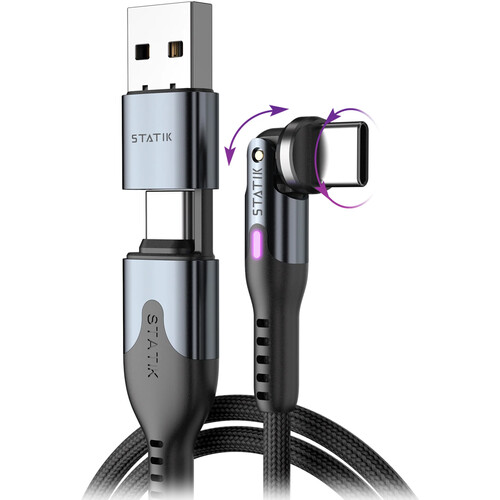 Statik PowerPivot Pro 100W USB-C to USB-C Charge Cable (3.3')