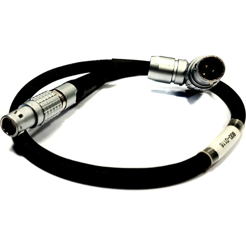 Steadicam 24V Straight 2b LEMO to Right-Angle 10-Pin LEMO Power Cable (15