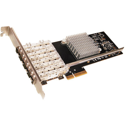 STL N-630 4-Port Gigabit SFP PCIe Network Adapter Card