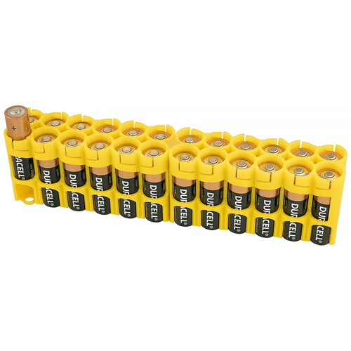 STORACELL AAA 24 Battery Holder (Yellow)