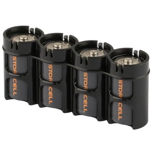 STORACELL SlimLine C4 Battery Holder (Tuxedo Black)