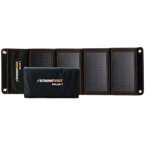 StrongVolt  Solar 7 Watt Charger SV-7WFLDBLK B&H Photo Video