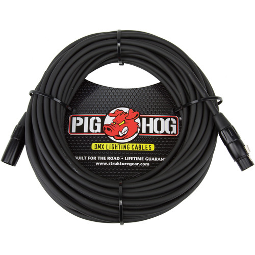 2-Pak Pig Hog PHDMX50 50ft DMX Lighting Cable