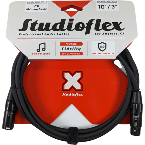 Studioflex High-Definition XLR Microphone Cable (10' Black)