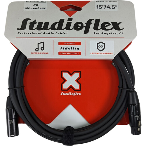 Studioflex High-Definition XLR Microphone Cable (15' Black)