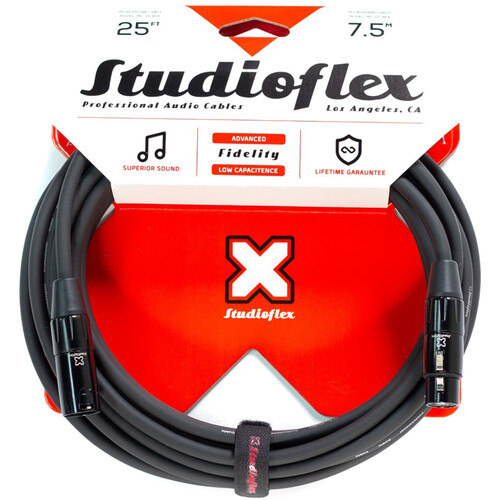 Studioflex High-Definition XLR Microphone Cable (25' Black)