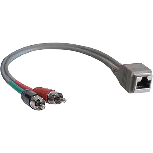 StudioHub Dual RCA Male to RJ45 Female Adapter (8