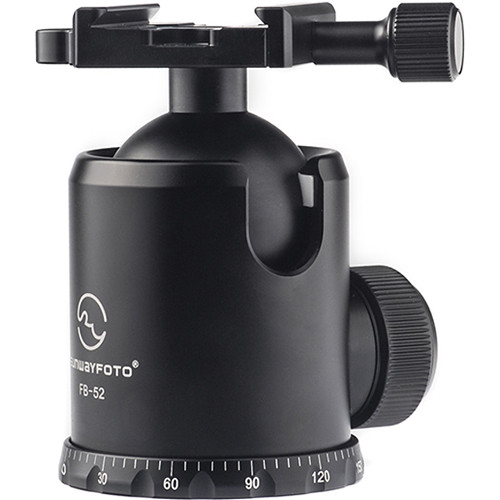 Sunwayfoto FB-52 Ball Head with Screw-Knob Locking Quick Release Clamp
