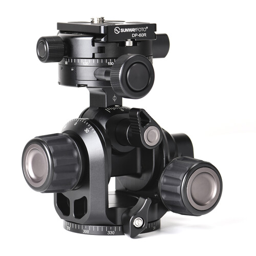 Sunwayfoto GH-PRO+ Geared Head with GC-01 Geared Panning Clamp