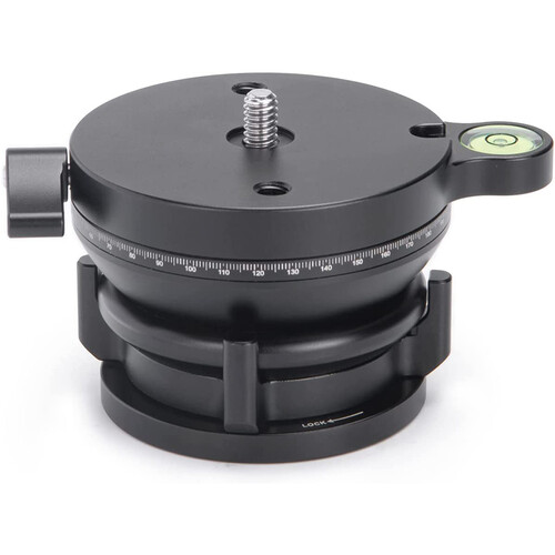 Sunwayfoto LB-68R Leveling Base&nbspwith Panoramic Platform and External Bubble Level (Black)