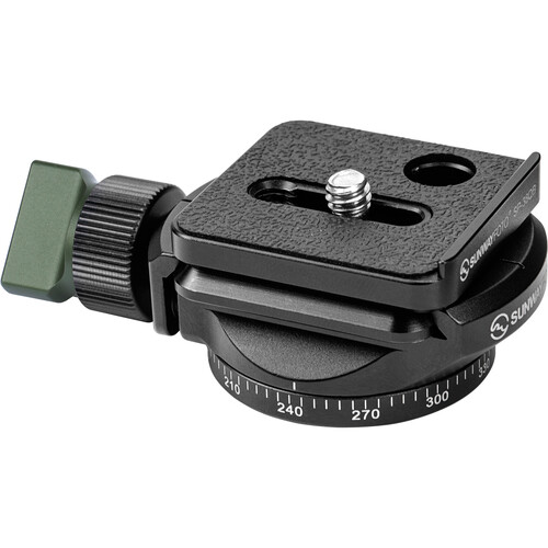 Sunwayfoto PC-40 Arca-Type 360 Mini Panning Clamp with SP-38QB Quick Release Plate Kit