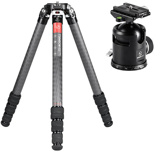 Sunwayfoto T3640CM Master Series Carbon Fiber Tripod and EB-52 Ball Head