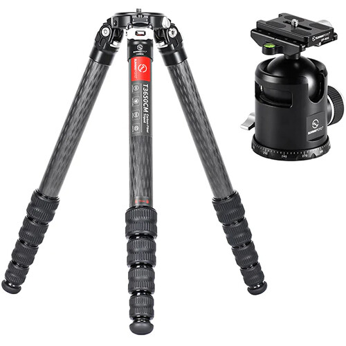 Sunwayfoto T3650CM Master Series Carbon Fiber Tripod with EB-52 Ball Head