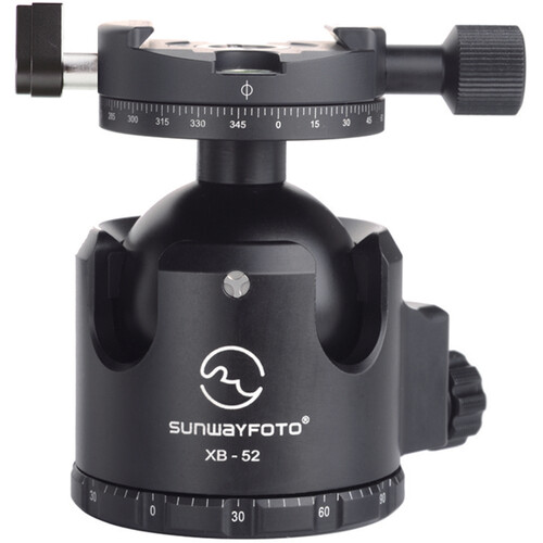 Sunwayfoto XB-52DDHI Low-Profile Ball Head with DDH-05N Panoramic Panning Clamp