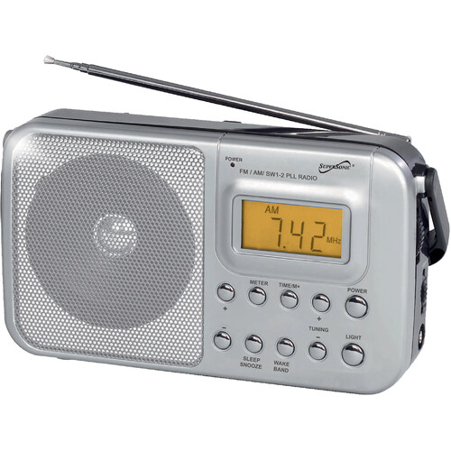 Supersonic Portable 4-Band AM/FM/SW1-2 Radio