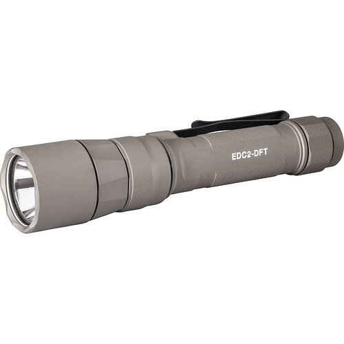 SureFire EDC2-DFT TURBO Dual-Fuel Rechargeable Flashlight (Tan)