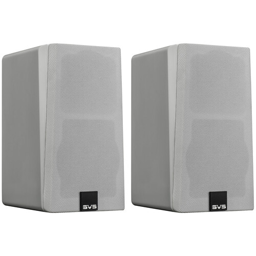 SVS Prime Satellite 2-Way Bookshelf Speakers (Piano Gloss White Pair)