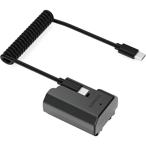 SWIT Dummy Battery for Sony NP-FZ100 with USB-C PD Input Port & Coiled Cable (27