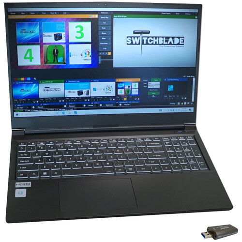 Switchblade Systems Flyte Laptop Production System with vMix 4K& HDMI to USB Capture Interface