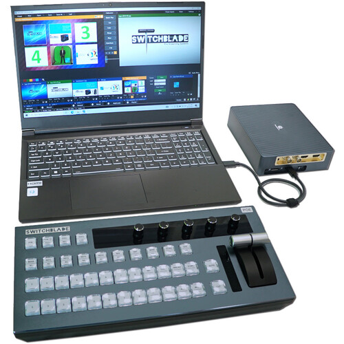 Switchblade Systems Flyte Laptop Production System with vMix 4K VCM12 Controller & SDI/HDMI Capture Interface