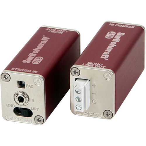 Switchcraft AudioStix 3.5mm Stereo Jack to Balanced Mono 3-Contact Terminal Block (Line-Level Output)