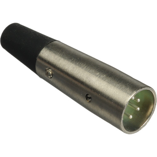 Switchcraft A Series 4-Pin XLR Male Cable-Mount Connector (Nickel Shell Silver Contacts)
