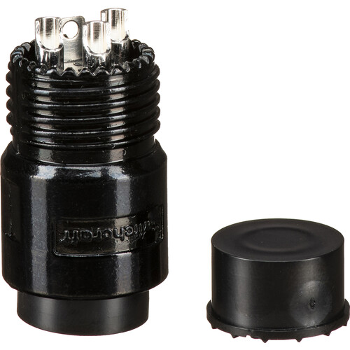 Switchcraft AAA Series Low Profile 3-Pin Right-Angle XLR Male Connector (Black Handle)