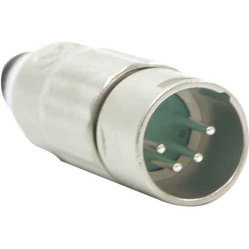 Switchcraft AAA Series 4-Pin XLR Male Cable-Mount Connector (Nickel Shell Silver Contacts)