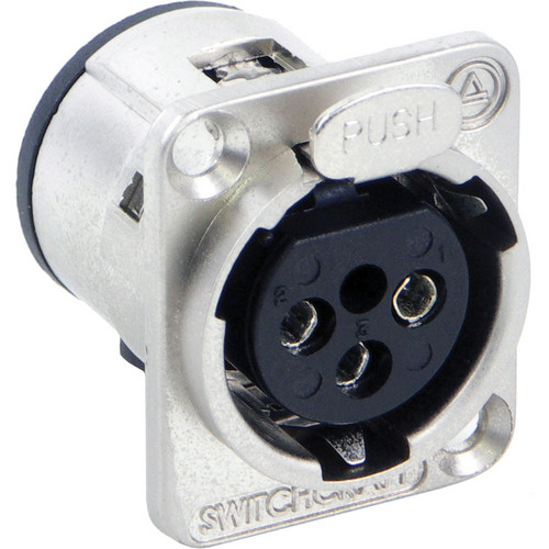 Switchcraft E Series 3-Pin XLR Female Solder Contacts (Nickel Silver)