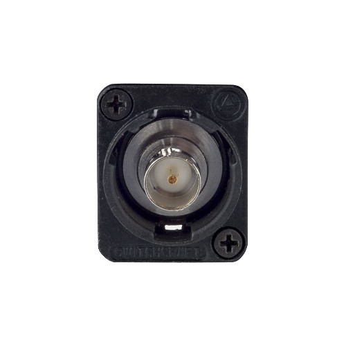 Switchcraft EH Series BNC Female to BNC Female Feed-Through Panel Mount Connector (75 Ohms Black)
