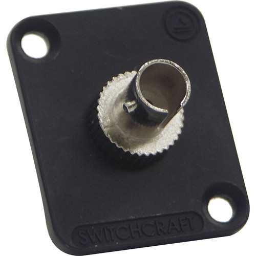 Switchcraft EH ST Fiber Optic Feedthrough Connector (Black Single Mode)