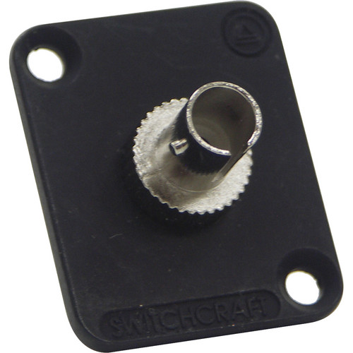 Switchcraft EH ST Fiber Optic Feedthrough Connector (Black Multi-Mode)